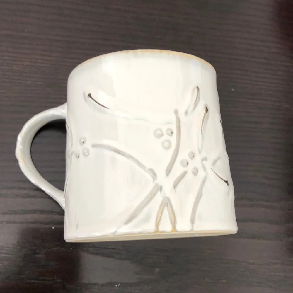 Anthro Yuletide MISTLETOE Mug